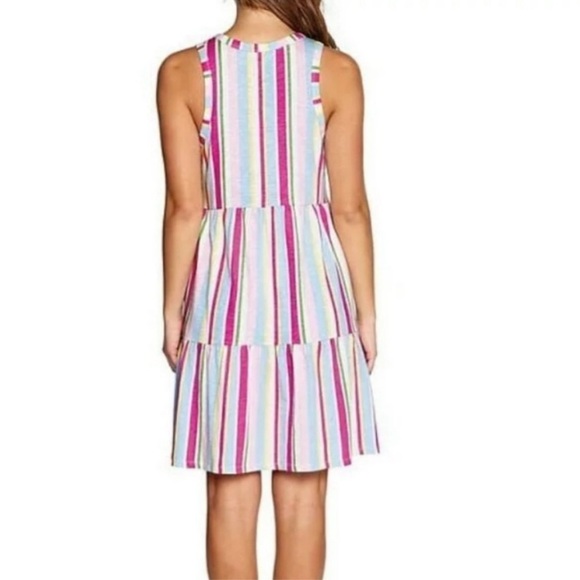 2 for$15 GAP Pink and Purple Tiered Ruffled Sundress - Picture 4 of 12